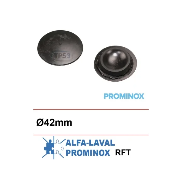Tapón de goma de entrada de leche Ø42 (Alfa-Laval RFT)