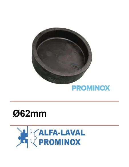 Tapón de goma de entrada de leche Ø70/60 (Alfa-Laval/ Prominox)