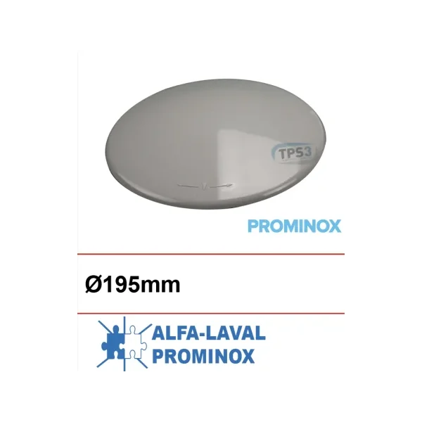 Tapadera de plastico Ø195 (Alfa-Laval/Prominox)