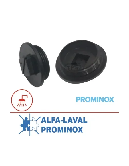 Tapón roscado para caja de conexiones de acero inoxidable (Alfa-Laval/Prominox)