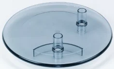 Tapadera cantara transparente 2 salidas  24Ømm
