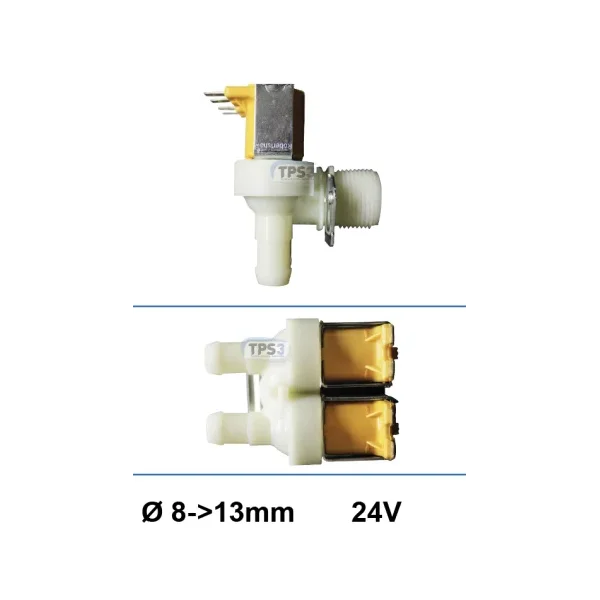 Electroválvula de entrada de agua de doble codo Eaton 24V DN 8-13 (Fic)