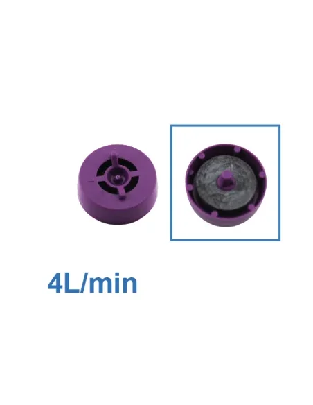 Regulador violeta de flujo 4L/min