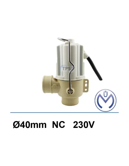 Válvula de drenaje lisa Müller 230V NC DN40 con cable de 1,5 m (Packo)
