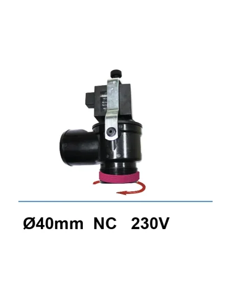 Electroválvula de purga Sirai 230V NC DN 40 lisa/roscada FPM membrana (Japy)