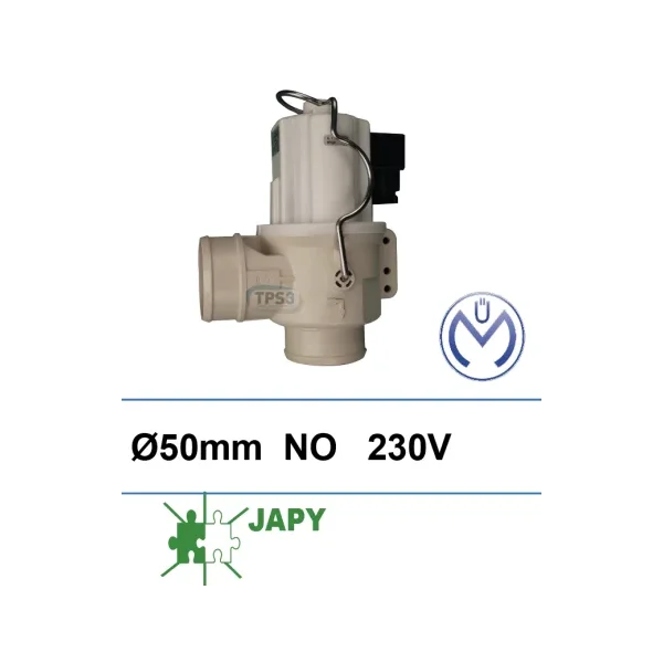 Electroválvula de purga Müller 230V NO DN 50 lisa (Japy)