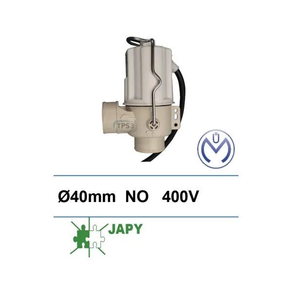 Electroválvula de purga Müller 400V NO DN 40 lisa (Japy)