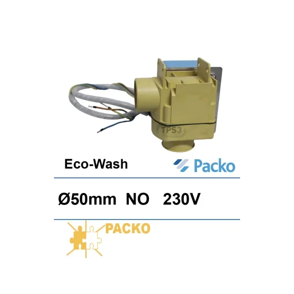 Válvula de desagüe acodada motorizada eco-wash NO (Packo)