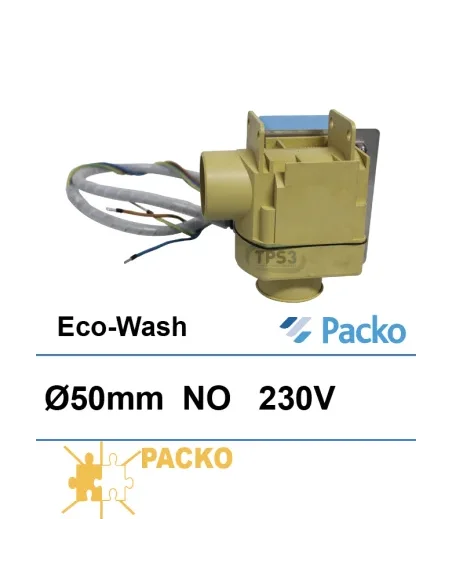 Válvula de desagüe acodada motorizada eco-wash NO (Packo)