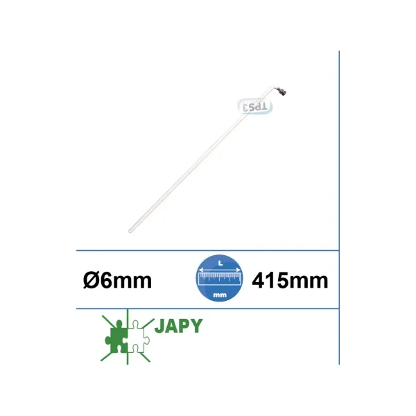 Sonda de nivel rilsanizada Ø 6 x 415mm (Japy)