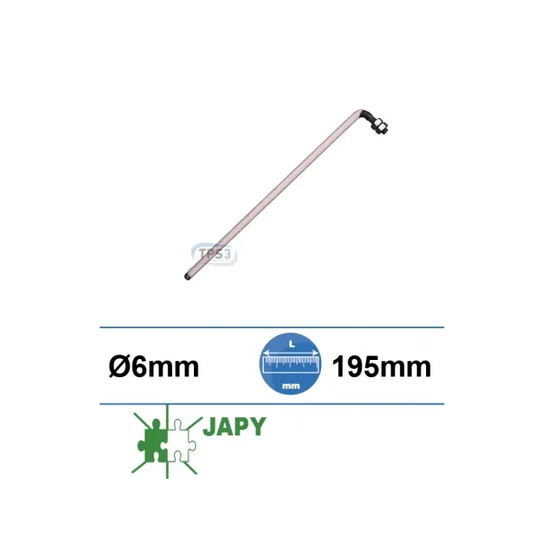 Sonda de nivel rilsanizada Ø 6 x 195mm (Japy)