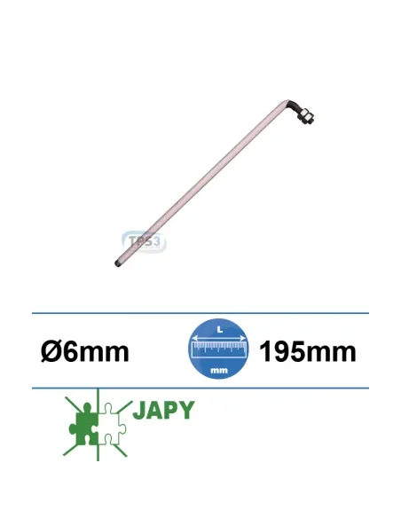 Sonda de nivel rilsanizada Ø 6 x 195mm (Japy)