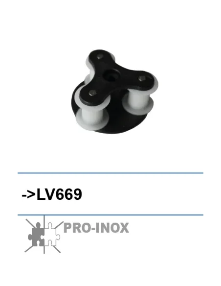 Soporte de rodillos + rodillos para bomba dosificadora LV669 (Pro-Inox)