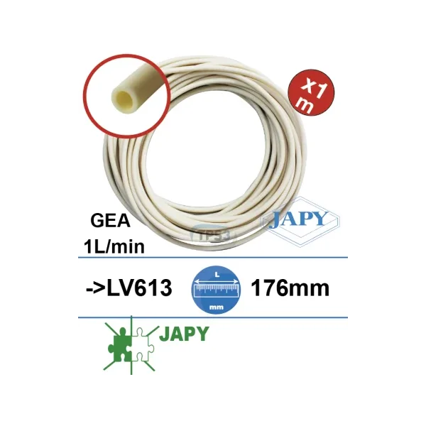 Tubo interior sin boquilla para bomba dosificadora LV613, 230V 1L/min (Japy)