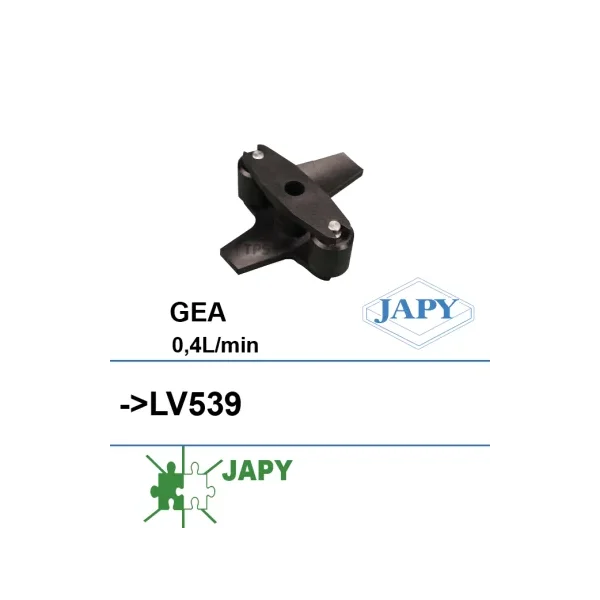 Porta rodaja + rodaja para bombas dosificadoras GEA 0.4L/min LV539 (Japy)