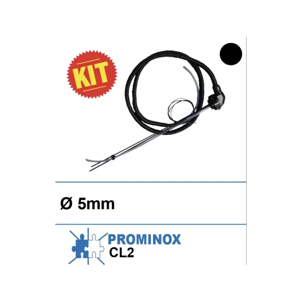 Boquilla negra adaptable + electrodo detergente CL2 (Prominox)