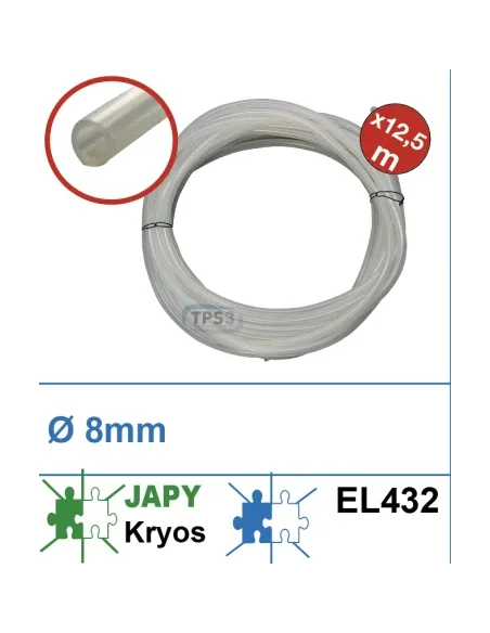 Tubo Ø8 en silicona para valvula de estrangulacion LV432 (Japy)