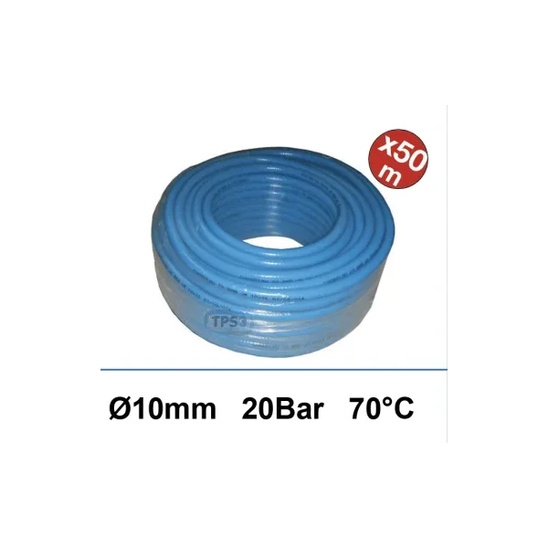 Tubo azul para aprovisionamiento de agua Ø10/16 20 bar - 70°C