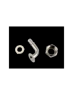 Raccord nipple laiton nickelé coudé Ø9 20/27, par sachet de 25
