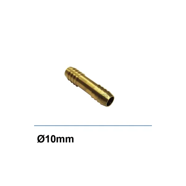 Acoplador de latón de 10 mm