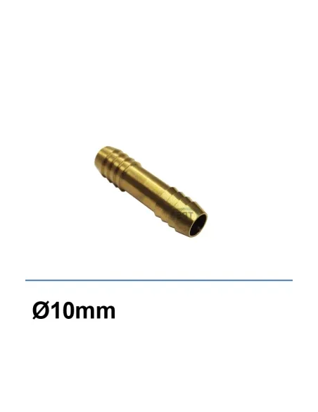 Acoplador de latón de 10 mm