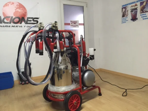 Carro de ordeño para 2 vacas -1