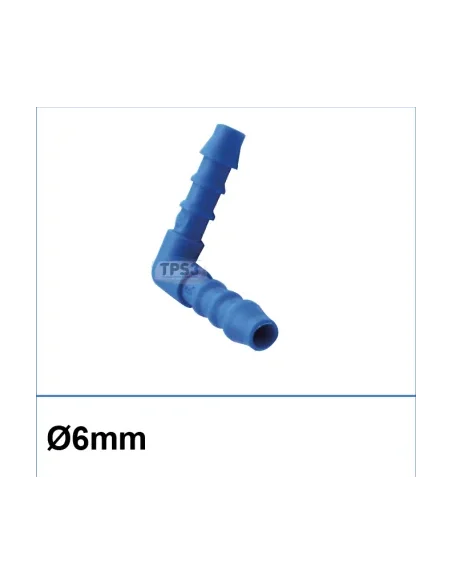 Codo de nylon 90° 6mm
