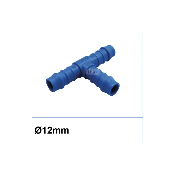 T de nailon de 12 mm