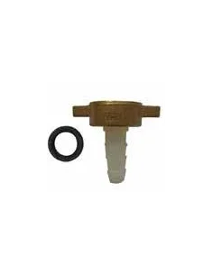 Empalme nipple recto hembra Ø15/21 con tuerca de laton