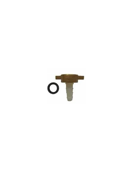 Empalme nipple recto hembra Ø15/21 con tuerca de laton