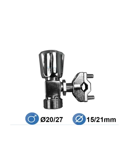 Grifo auto-perforador Ø20/27 Para un diametro de cobre desde Ø10 hasta 16