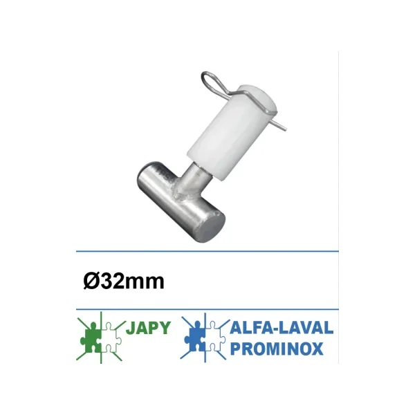 Difusor rotativo adaptable D32 de acero inoxidable (Alfa-Laval/Prominox, Japy)