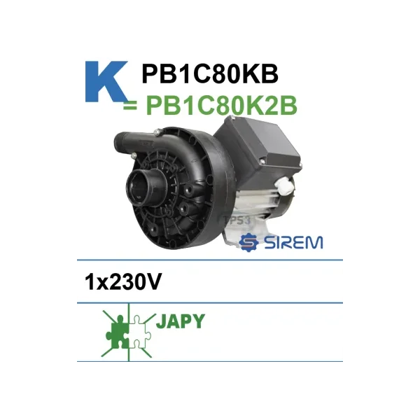 Bomba de lavado Sirem PB1C80KB 1x230V (Japy)