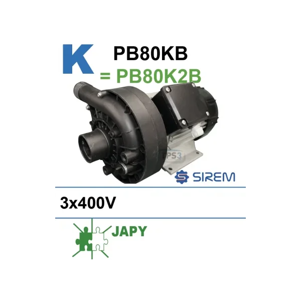 Bomba de lavado Sirem PB80KB 3x400V (Japy)