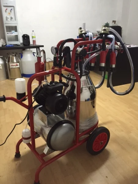 Carro de ordeño para 2 vacas -2