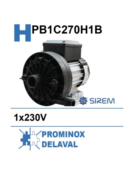 Bomba de lavado SIREM PB1C270H1B 1x230V (Prominox, DeLaval)