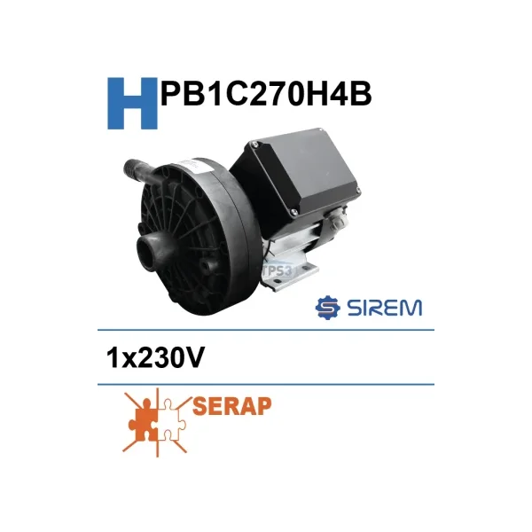 Bomba de lavado Sirem PB1C270H4BS 1x230V para tanques RL20 ≤18000L (Serap)
