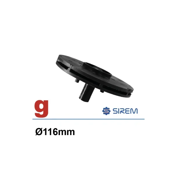 Turbina 116mm para bomba de lavado tipo H