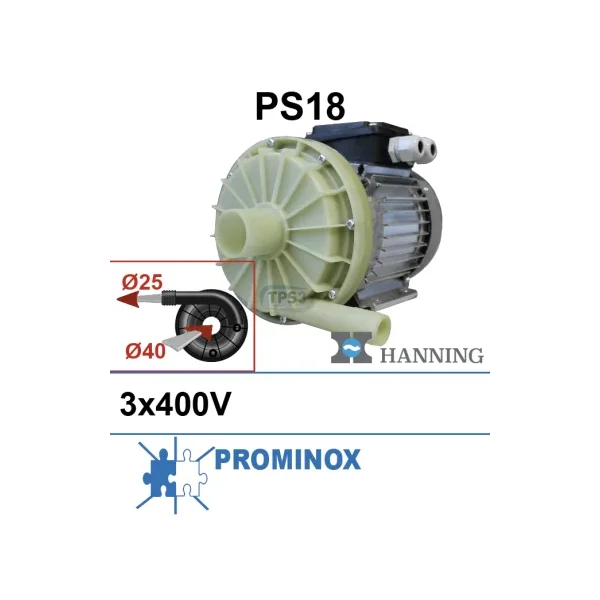 Bomba de lavado Hanning PS18 3x230/400V (Prominox, Etscheid)