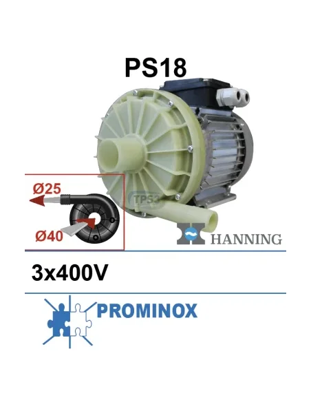 Bomba de lavado Hanning PS18 3x230/400V (Prominox, Etscheid)