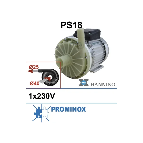 Bomba de lavado Hanning PS18 1x230 (Prominox, Etscheid)