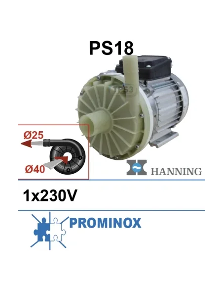 Bomba de lavado Hanning PS18 1x230 (Prominox, Etscheid)