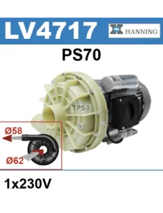 Bomba de lavado Hanning PS70 1x230V