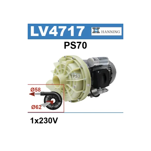 Bomba de lavado Hanning PS70 1x230V