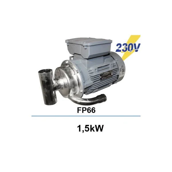 Bomba de lavado FP66 1x230V 1,5 kW, salida 83 (Packo)