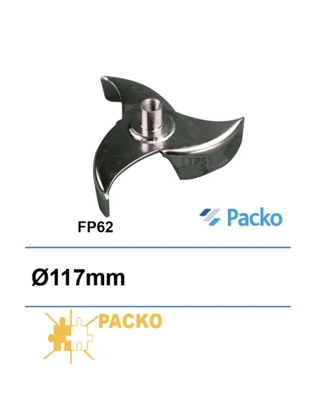 Impulsor para bomba de lavado FP62 Ø117 (Packo)