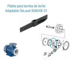 HELICE PARA BOMBA DE LECHE ALFA LAVAL - DELAVAL PLMP37 (FC-900)