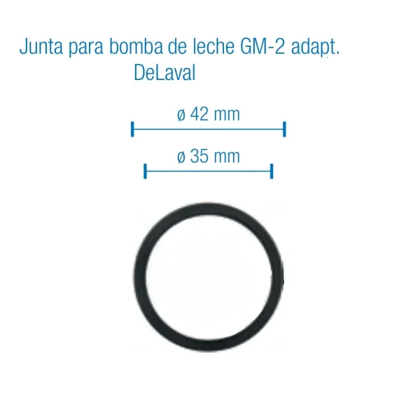 Junta para bomba leche de Delaval GM-2