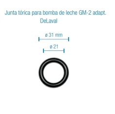 Junta tórica para bomba de leche de Delaval GM-2
