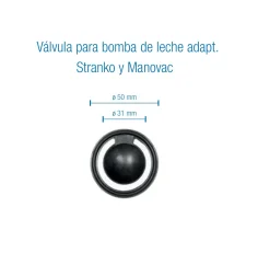 valvula de rentencion para bombas de leche de salas de ordeño de manovac